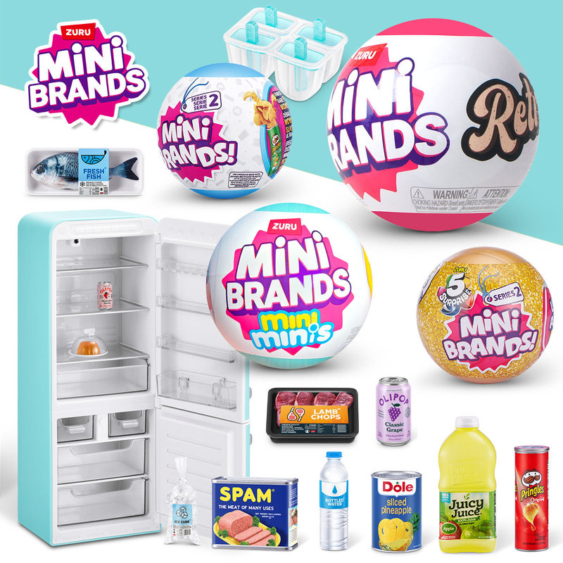 Miniature Terrain Set - ZURU MINI BRANDS Realistic Miniature Refrigerator