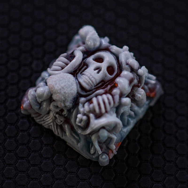 Board Game Movie - Gameboy Custom Skeleton Resin Keycaps for