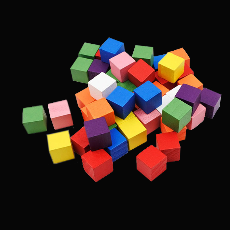 Dice Tower Wooden - 100Pcs/lots 14colors 10mm Cube Wood Cubes