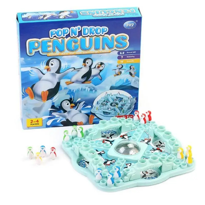 Board Game Land - Multiplayer Penguin Flying Chess Party Board