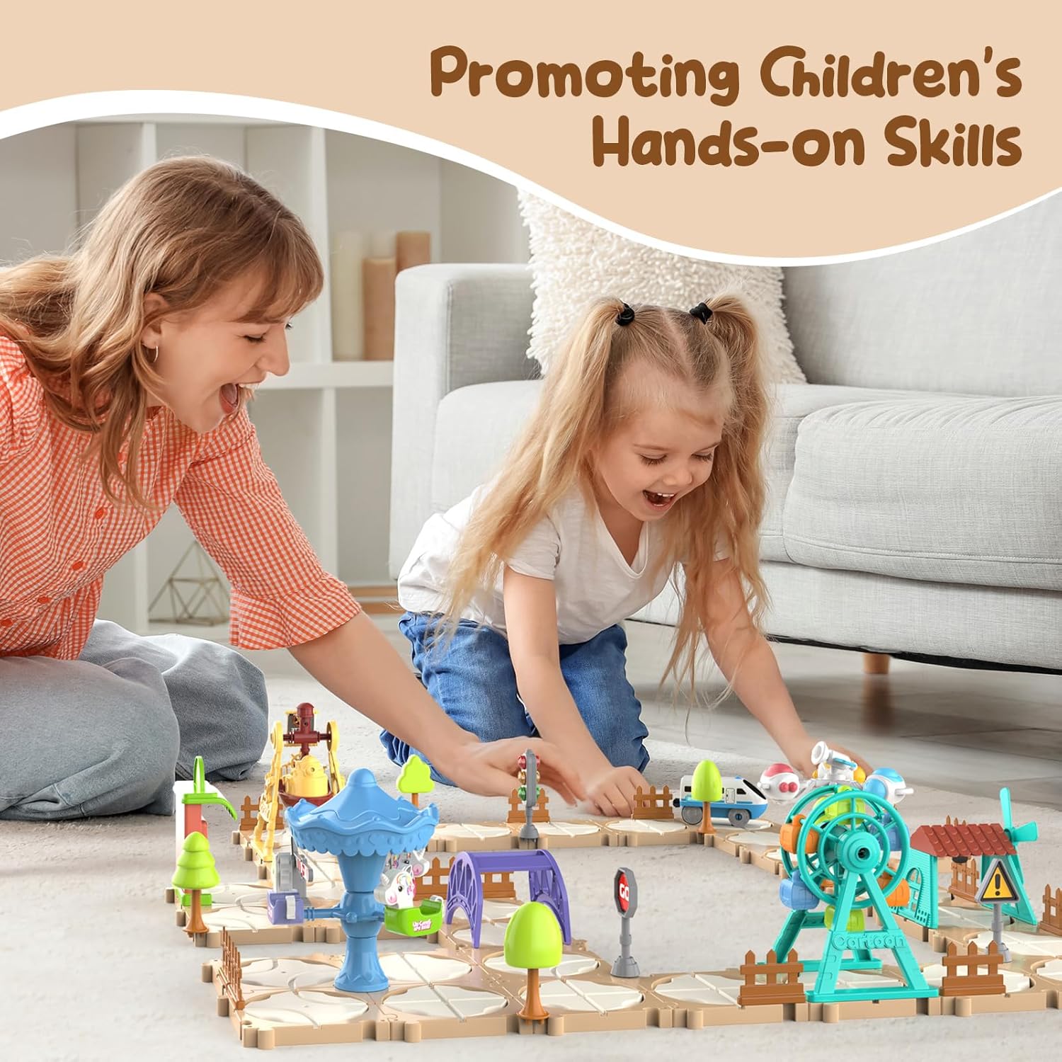 DIY Puzzle Track Car Set Assem - Board Game Education review and price