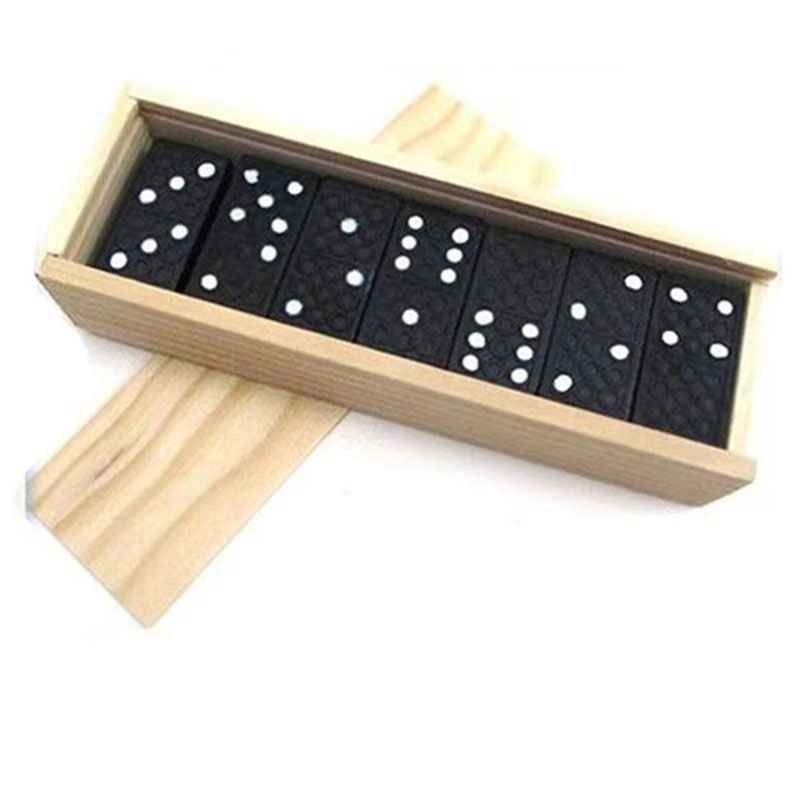 28pcs/Set Wooden Domino Board  - Board Game Monopoli review and price