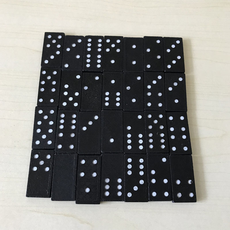 28pcs/Set Wooden Domino Board  - Board Game Monopoli review and price