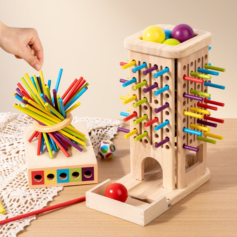 Montessori Game Wooden Stick T - Dice Tower Wooden review and price