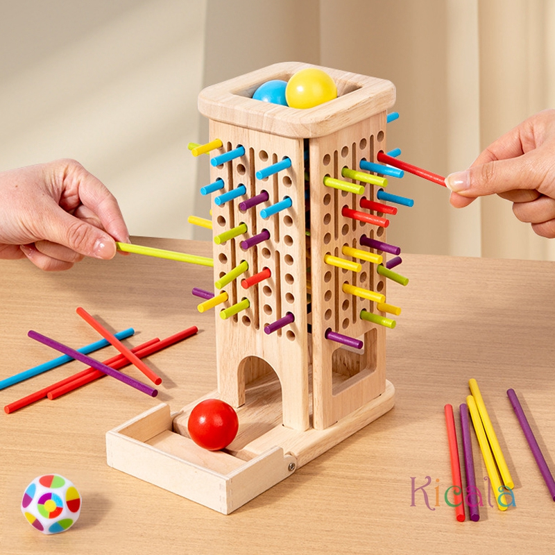 Montessori Game Wooden Stick T - Dice Tower Wooden review and price