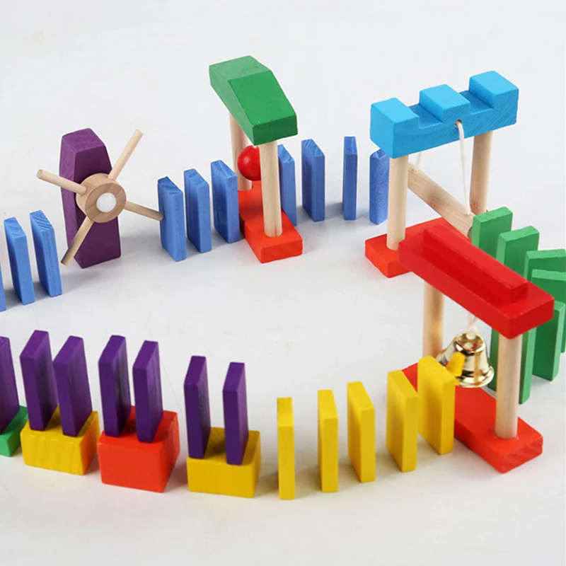 Montessori Wooden Rainbow Domi - Board Game Monopoli review and price