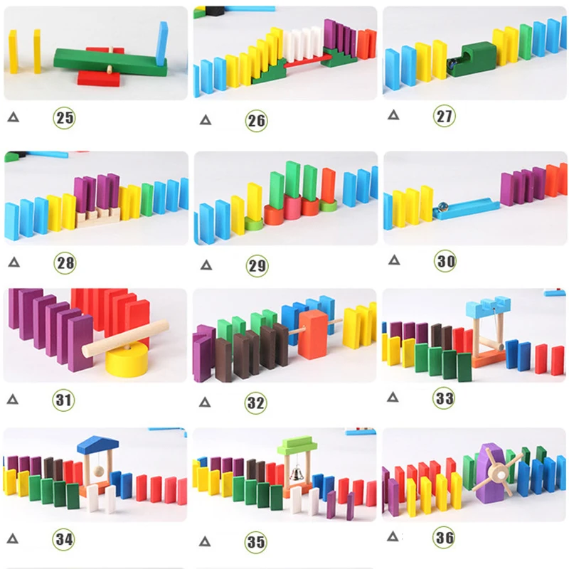 Montessori Wooden Rainbow Domi - Board Game Monopoli review and price