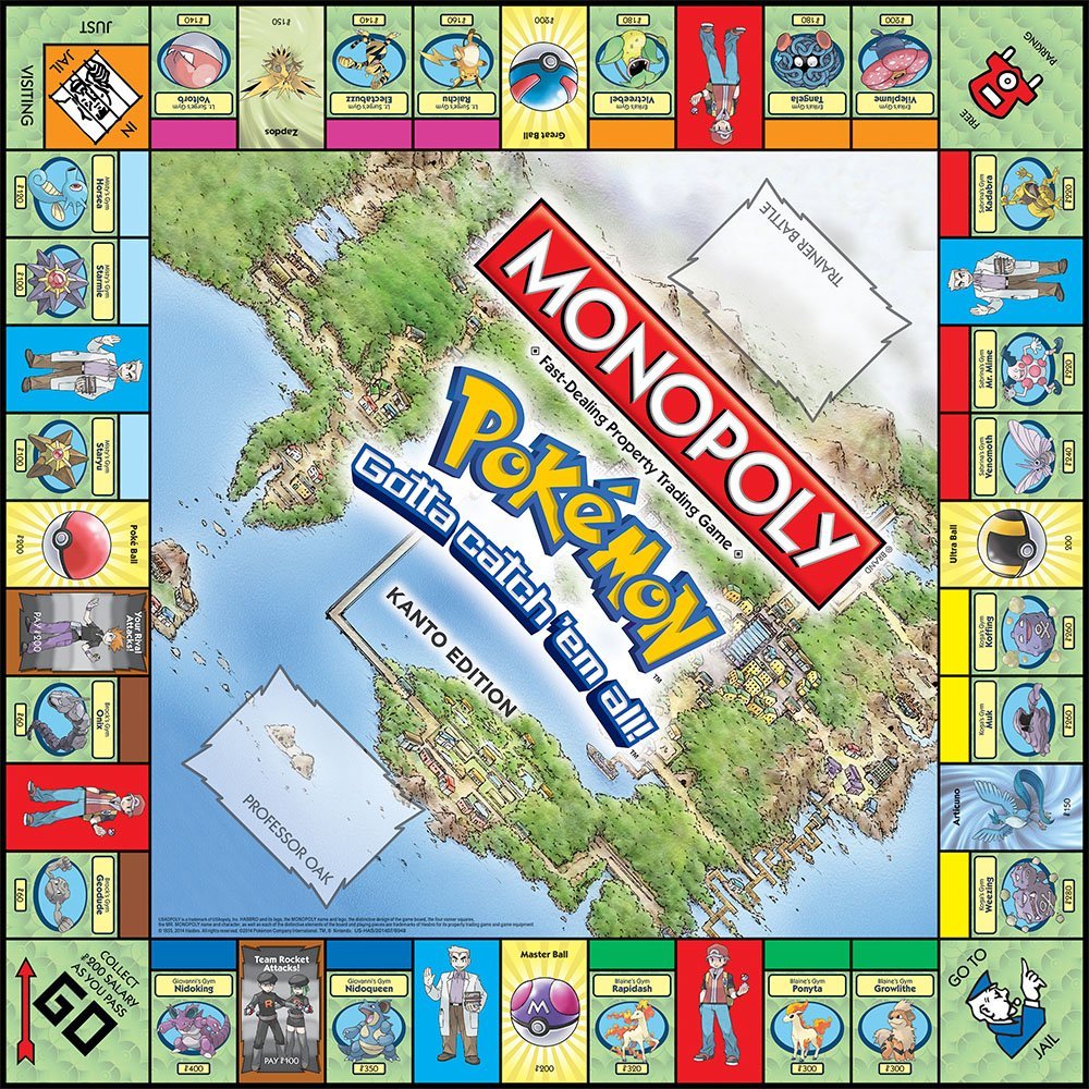 MONOPOLY Pokemon Board Game Ca - Board Game Monopoli review and price