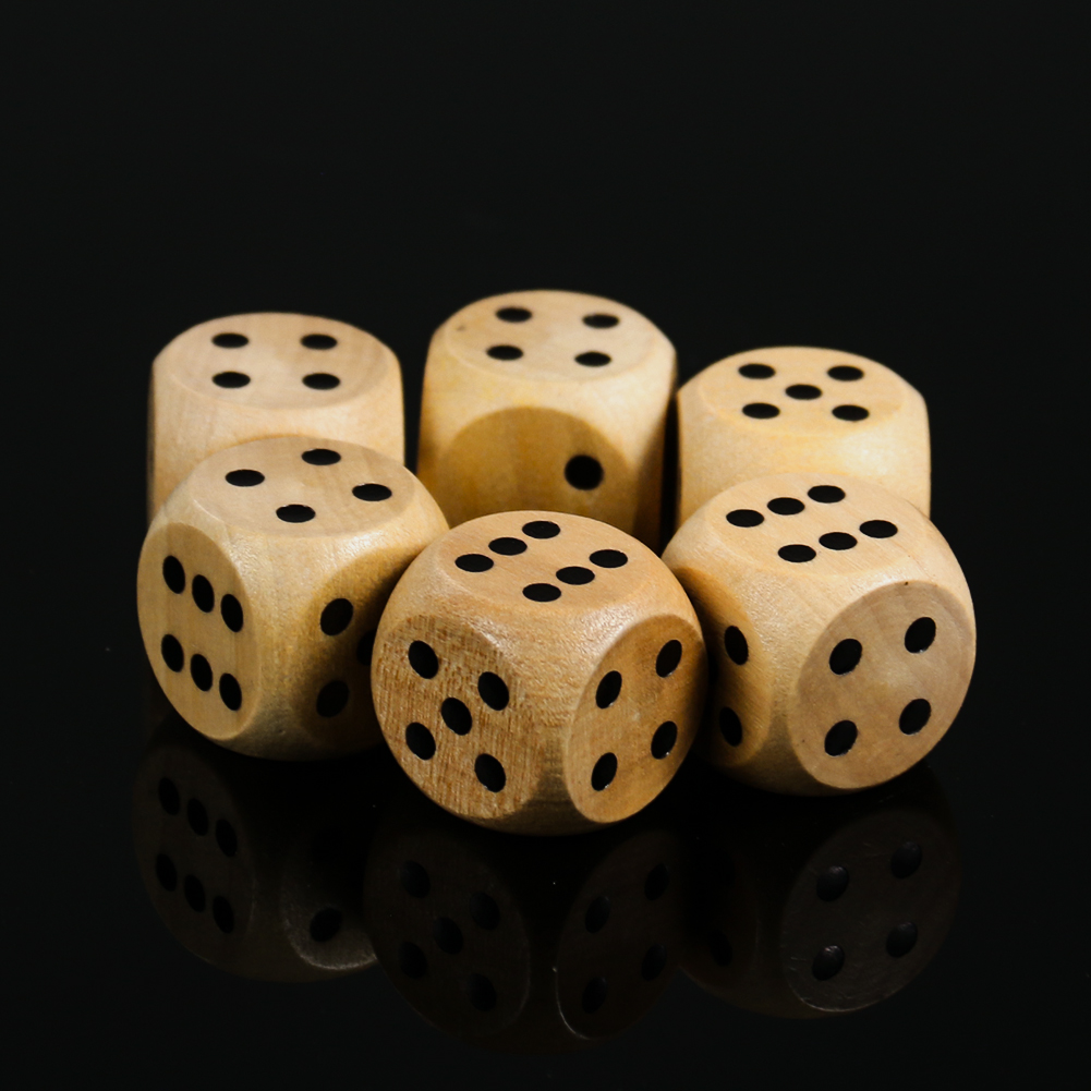 5PCS 20mm Wooden Dice Point D6 - Dice Tower Wooden review and price