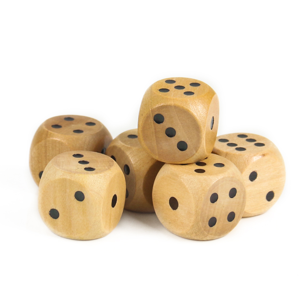 5PCS 20mm Wooden Dice Point D6 - Dice Tower Wooden review and price
