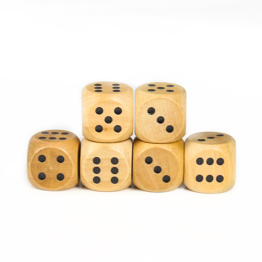 5PCS 20mm Wooden Dice Point D6 - Dice Tower Wooden review and price