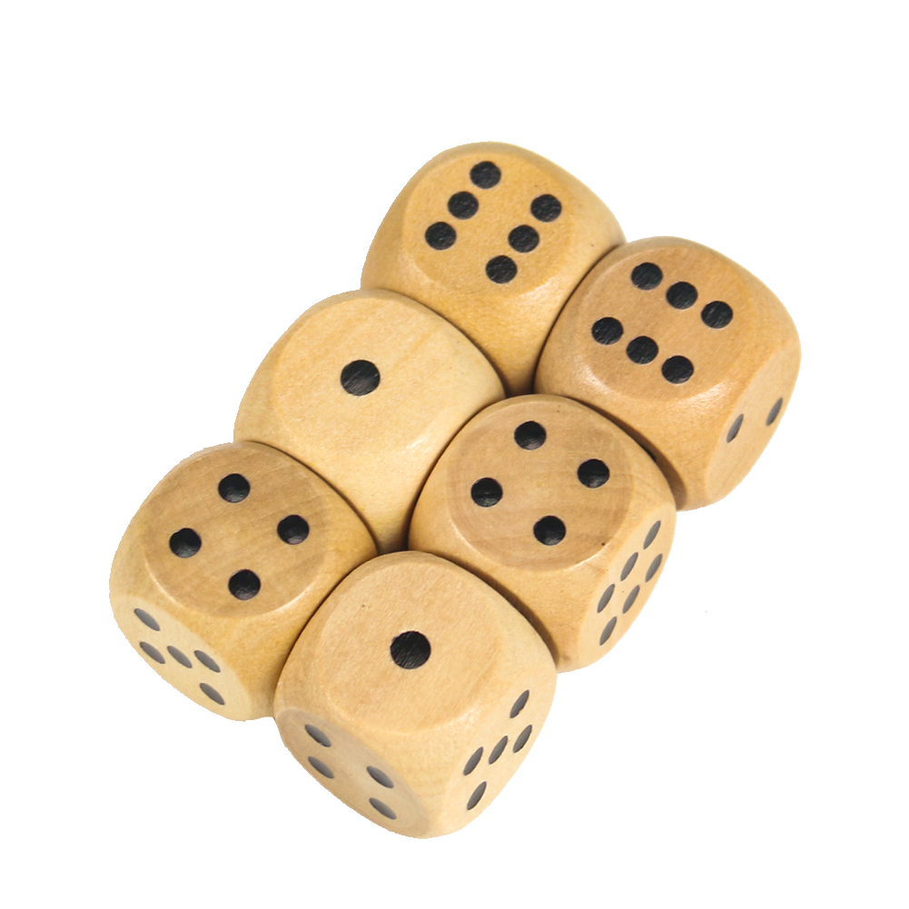 5PCS 20mm Wooden Dice Point D6 - Dice Tower Wooden review and price