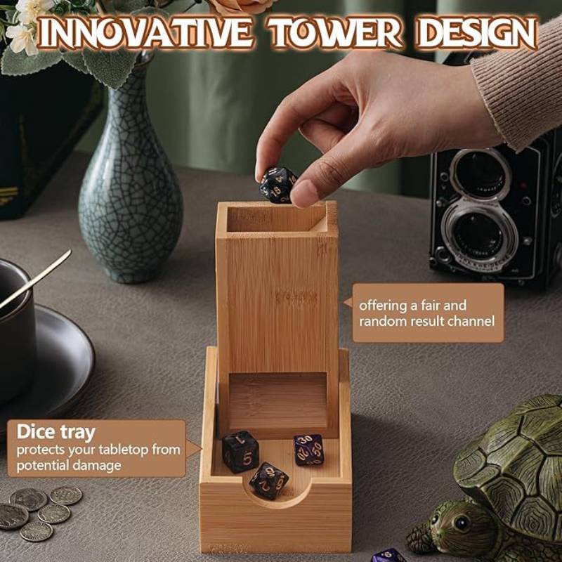 Foldable Dice Tower Dice Stora - Dice Tower Wooden review and price