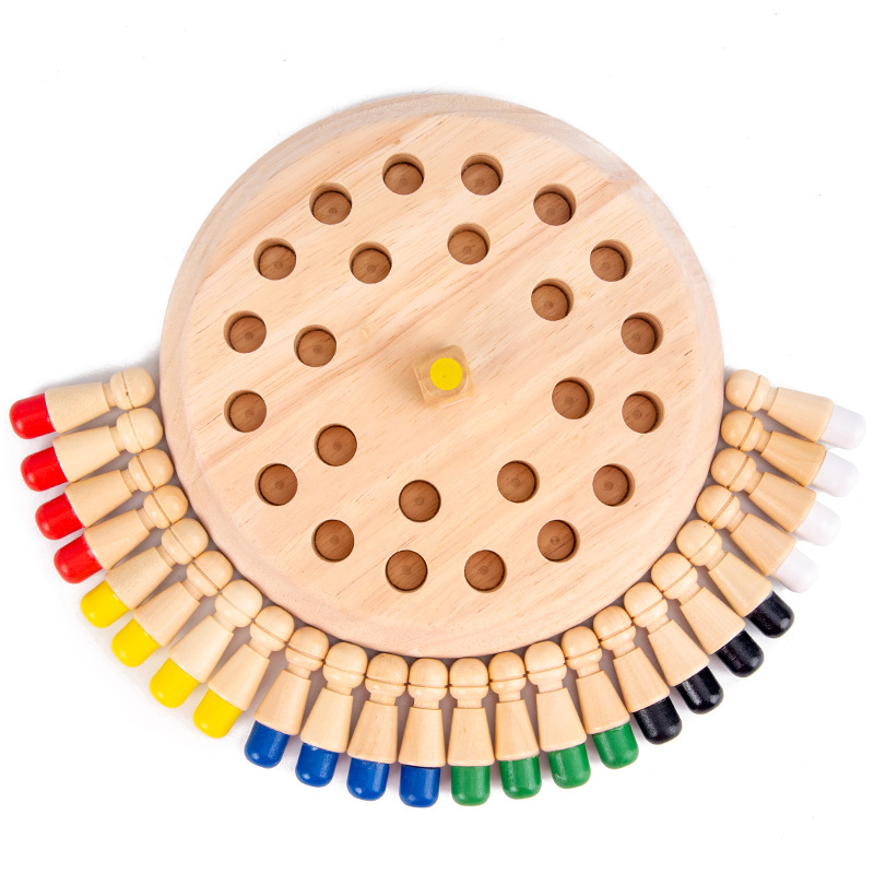 Wooden Memory Match Stick Ches - Board Game Land review and price