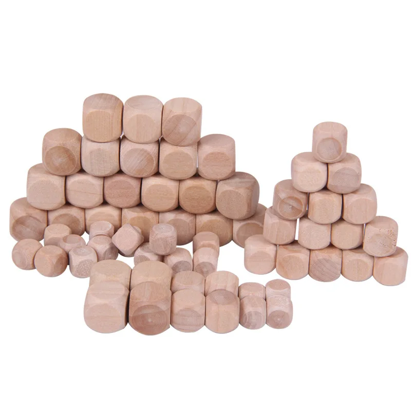 10pcs D6 6 Sided Blank Wood Di - Dice Tower Wooden review and price