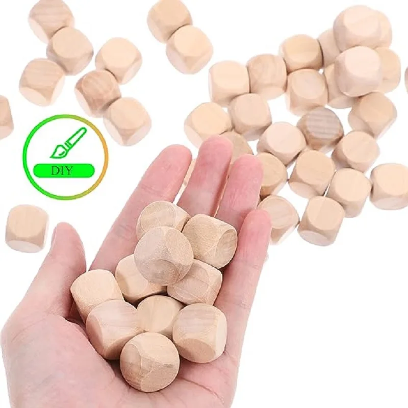 10pcs D6 6 Sided Blank Wood Di - Dice Tower Wooden review and price