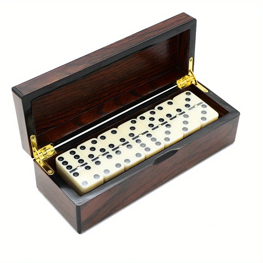 [Wooden Dominoes Game Set] 28p - Board Game Monopoli review and price