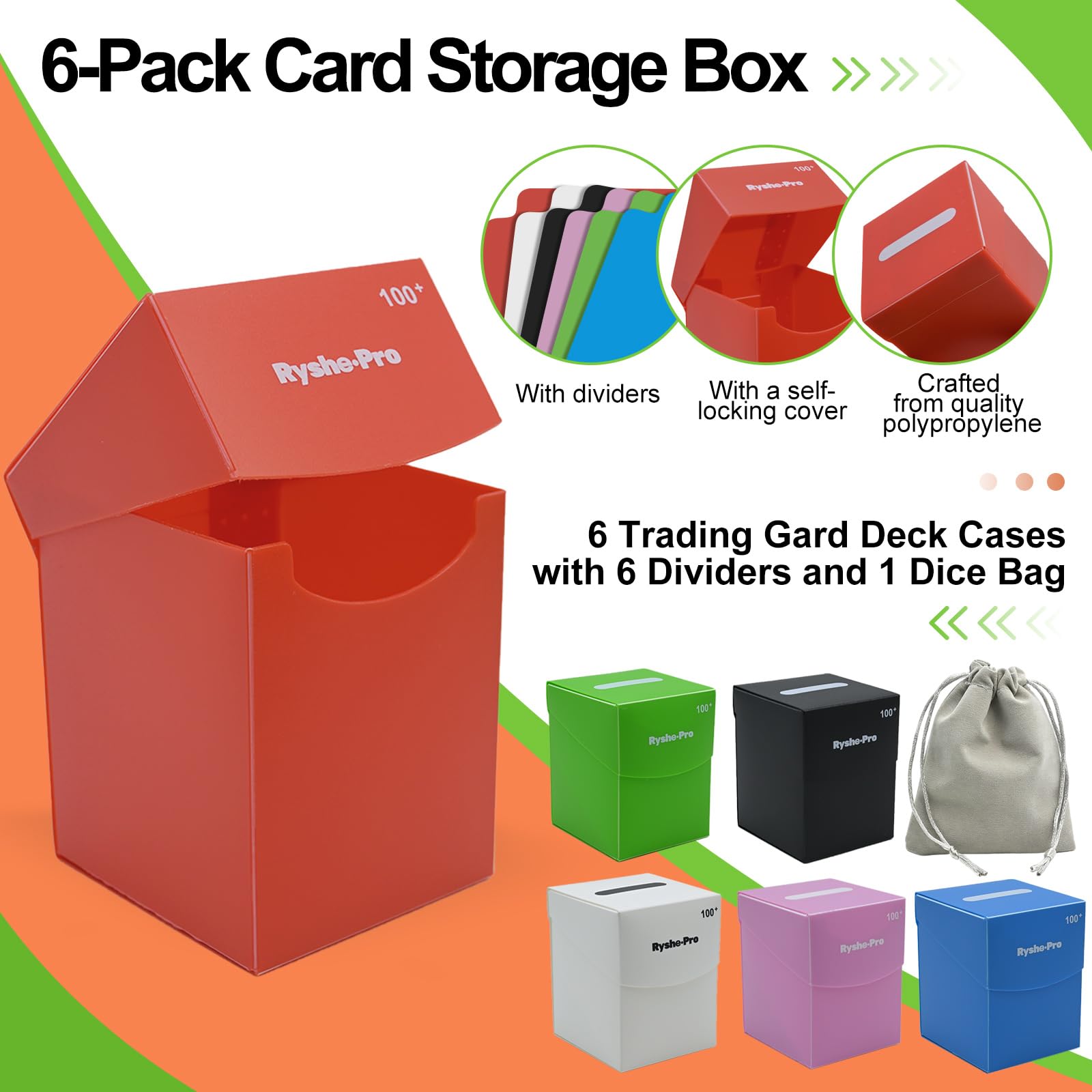 TCG Deck Box for 100+ Cards Co - Board Game Yugioh review and price