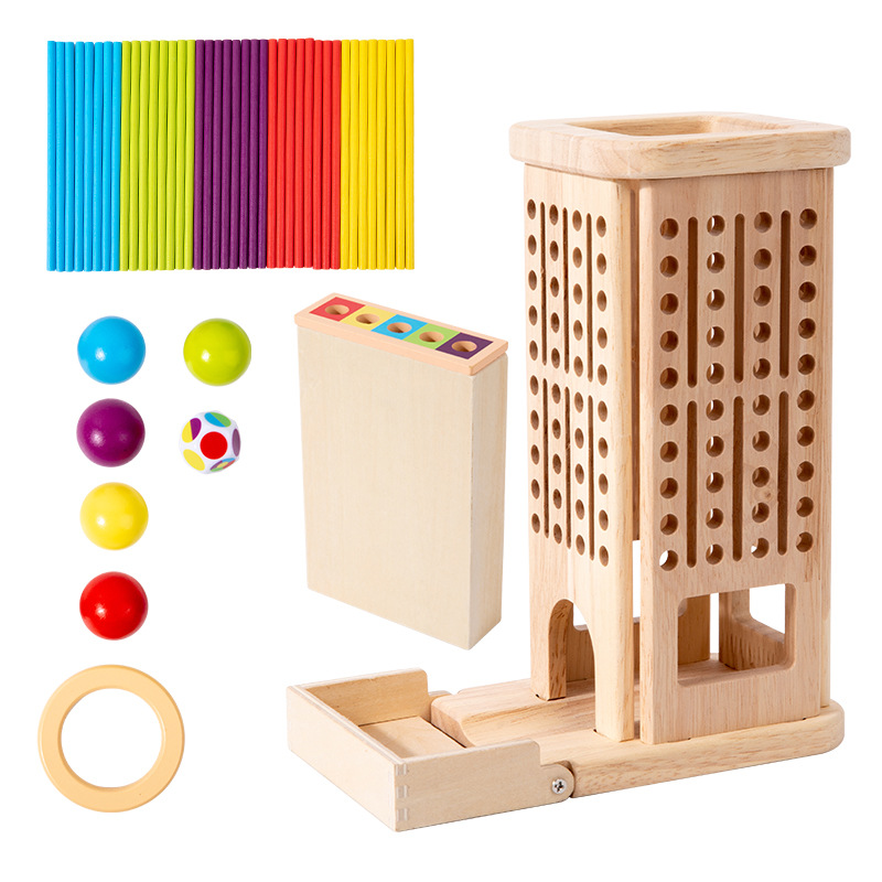 Wooden Stick Tower Toy With St - Dice Tower Wooden review and price