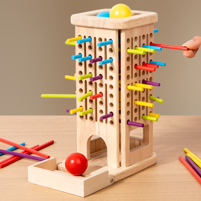 Wooden Stick Tower Toy With St - Dice Tower Wooden review and price