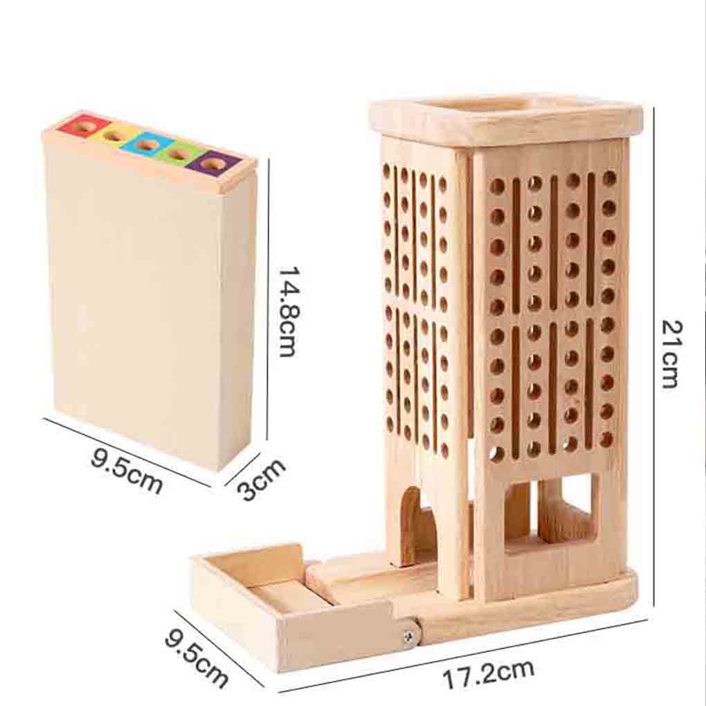 Wooden Stick Tower Toy With St - Dice Tower Wooden review and price