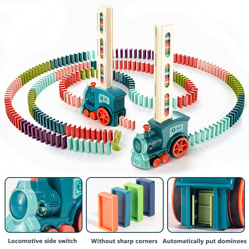 Automatic Laying Domino Train  - Board Game Monopoli review and price
