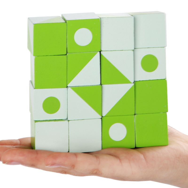 Wooden 3D Puzzles Game Geometr - Board Game Education review and price