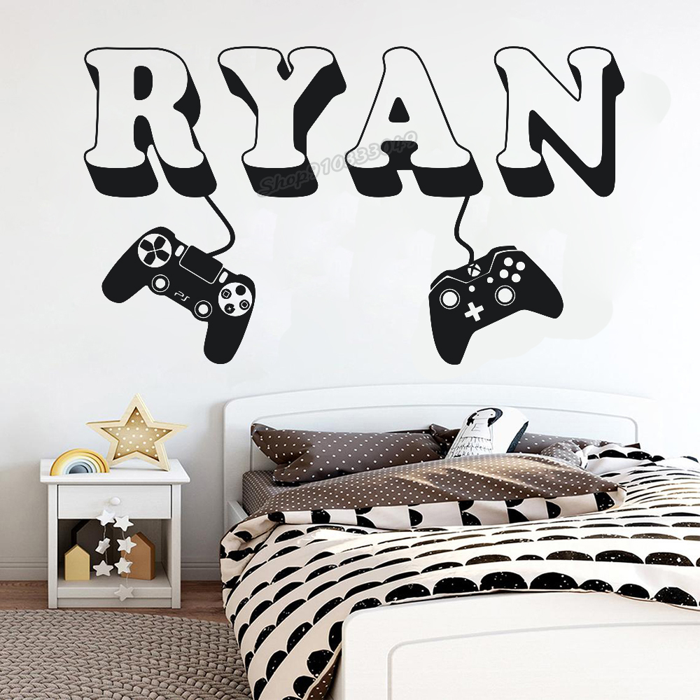 Gamer wall Sticker Custom Name - Board Game Movie review and price