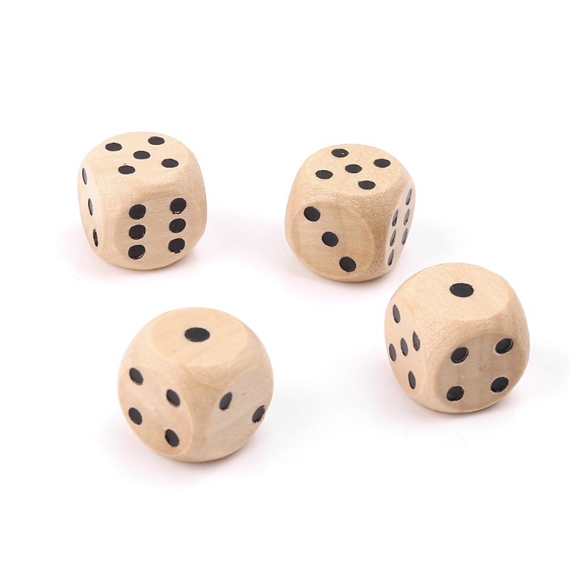 10Pcs Wooden 6 Sided D6 Faces  - Dice Tower Wooden review and price